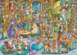 Midnight At The Library Jigsaw Puzzle
