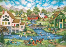 Millside Picnic Jigsaw Puzzle