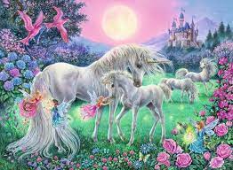 Moonlight Unicorns Jigsaw Puzzle