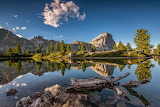 Mountains Lake Dolomites Jigsaw Puzzle