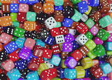 Multicolored Dice Jigsaw Puzzle