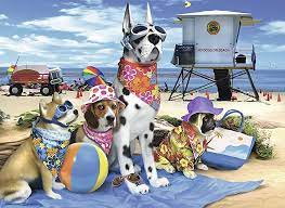 No Dogs on the Beach Jigsaw Puzzle