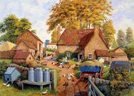 On The Farm Vintage Jigsaw Puzzle