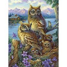 Owls In The Wilderness Jigsaw Puzzle