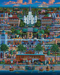 Painting New Orleans Jigsaw Puzzle