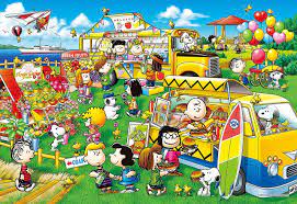 Peanuts Market Van Jigsaw Puzzle