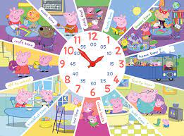 Peppa Pig Tell Time Clock Jigsaw Puzzle