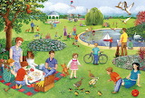 Picnic Outing Gibsons Jigsaw Puzzle