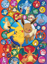 Desenhos de Pokemon Bubble Jigsaw Puzzle para colorir