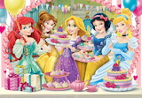 Desenhos de Princesses Disney Jigsaw Puzzle para colorir