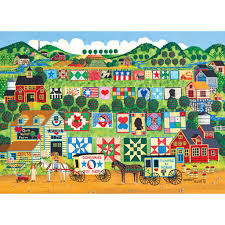 Desenhos de Quilt Valley Farm Jigsaw Puzzle para colorir