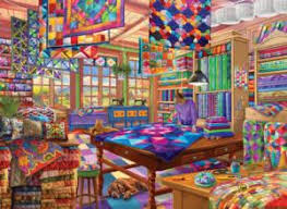 Quilt Workshop Jigsaw Puzzle