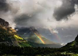 Rainbow Over Logan Pass Jigsaw Puzzle