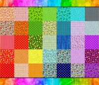 Rainbow Patchwork Jigsaw Puzzle