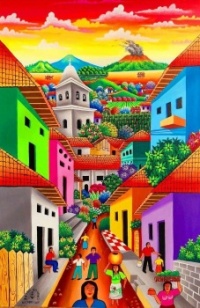 Rainbow Village Jigsaw Puzzle