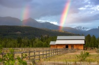 Rainbows Over Farm Jigsaw Puzzle
