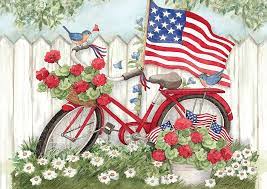Red, White and Bike Jigsaw Puzzle
