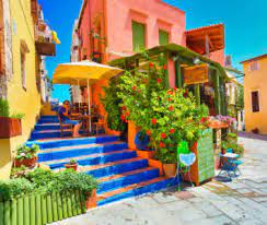 Rethymno Corner Cafe Jigsaw Puzzle