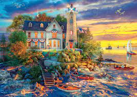 Rock Island Lighthouse Jigsaw Puzzle