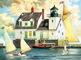 Rockland Breakwater Light Jigsaw Puzzle