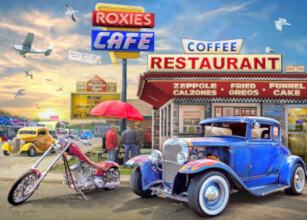 Desenhos de Roxie’s Cafe Jigsaw Puzzle para colorir