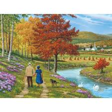 Desenhos de Return to the Village Jigsaw Puzzle para colorir