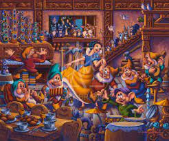 Snow White Dancing with the Dwarfs Jigsaw Puzzle