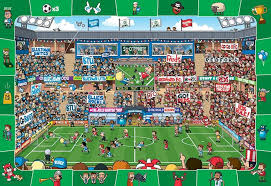 Desenhos de Soccer Spot & Find Jigsaw Puzzle para colorir
