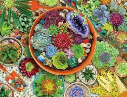 Succulent Garden Jigsaw Puzzle