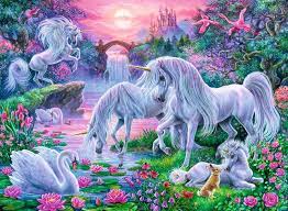 Sunset Glow Unicorns Jigsaw Puzzle