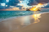 Sunset In Beach Jigsaw Puzzle