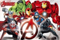 Desenhos de Superhero Avengers Jigsaw Puzzle para colorir