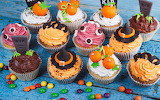 Sweets Candy Halloween Cupcake Jigsaw Puzzle