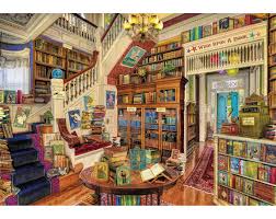 Desenhos de The Fantasy Bookshop Jigsaw Puzzle para colorir