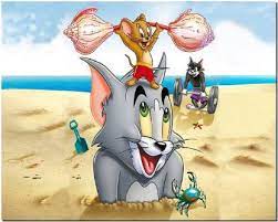 Desenhos de Tom and Jerry Tough And Tumble Jigsaw Puzzle para colorir