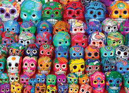 Traditional Mexican Skulls Jigsaw Puzzle