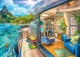 Tropical Island Charter Jigsaw Puzzle