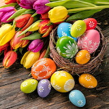 Tulips and Easter Eggs Jigsaw Puzzle