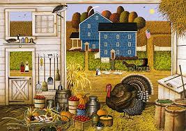 Turkey in The Straw Charles Wysocki Jigsaw Puzzle