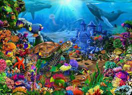 Desenhos de Undersea Turtle Jigsaw Puzzle para colorir