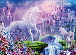 Desenhos de Unicorn Kingdom Jigsaw Puzzle para colorir