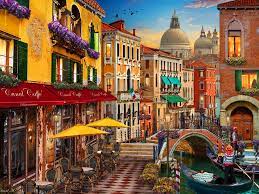 Venice Cafe Jigsaw Puzzle