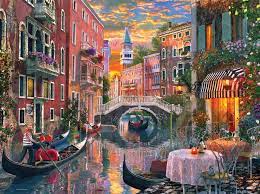 Venice Evening Art Jigsaw Puzzle