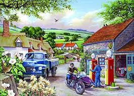 Village Petrol Station Jigsaw Puzzle