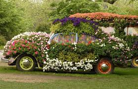 Vintage Flowery Car Jigsaw Puzzle