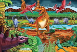 Volcano Dinosaurs Puzzles Jigsaw