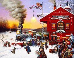 Whistle Stop Charles Wysocki Jigsaw Puzzle