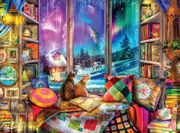 Winter Reading Nook Jigsaw Puzzle