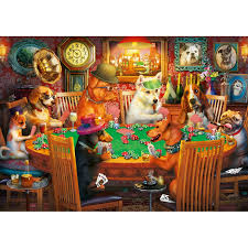 A Dog’s Life Poker Pups Jigsaw Puzzle