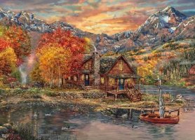 A Perfect Fall Day – Thomas Kinkade Puzzles Jigsaw